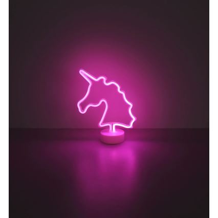 Globo - LED Neon tafel decoratie LED/2W/3xAA eenhoorn