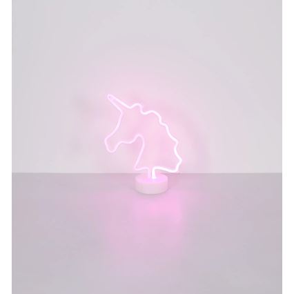 Globo - LED Neon tafel decoratie LED/2W/3xAA eenhoorn