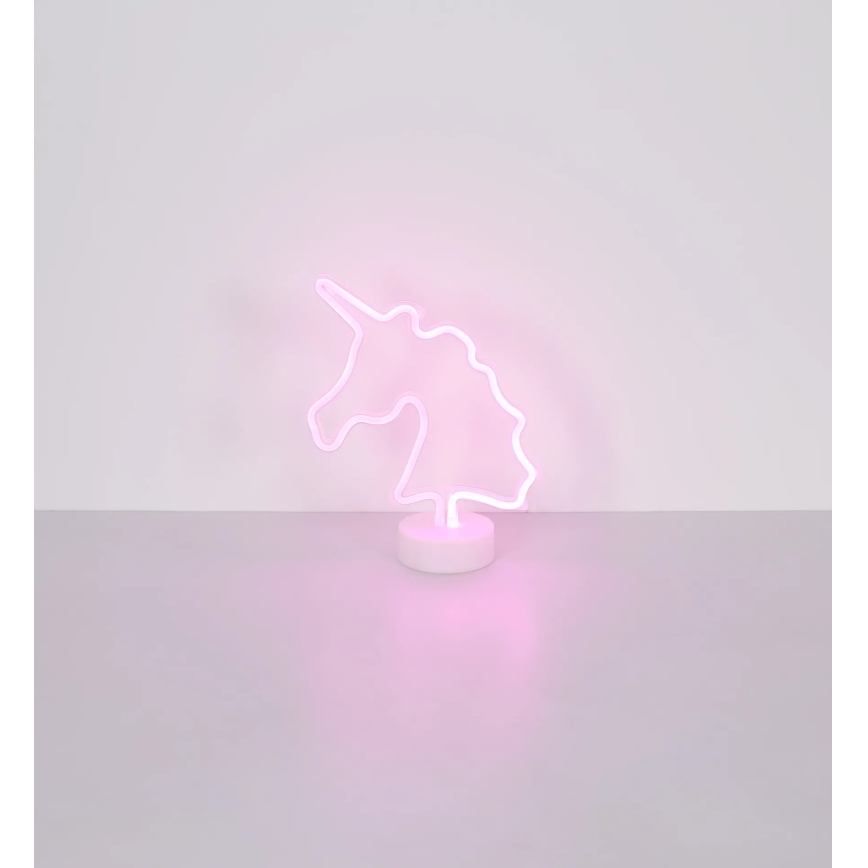 Globo - LED Neon tafel decoratie LED/2W/3xAA eenhoorn