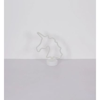 Globo - LED Neon tafel decoratie LED/2W/3xAA eenhoorn