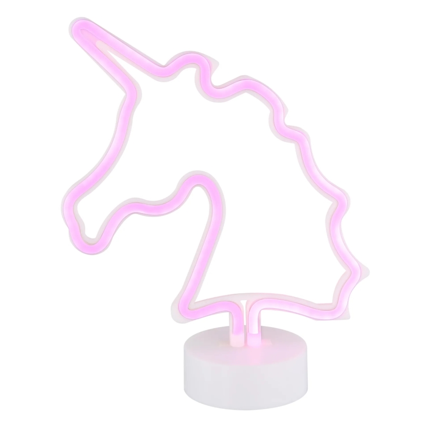Globo - LED Neon tafel decoratie LED/2W/3xAA eenhoorn