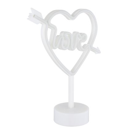 Globo - LED Neon tafeldecoratie LED/2W/3xAA hart