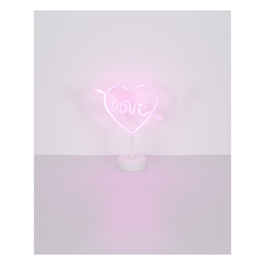 Globo - LED Neon tafeldecoratie LED/2W/3xAA hart