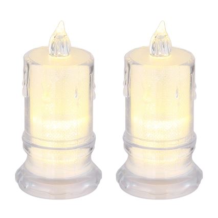Globo - SET 2x LED-kaars LED/0,25W/3xLR1130