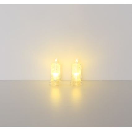 Globo - SET 2x LED-kaars LED/0,25W/3xLR1130
