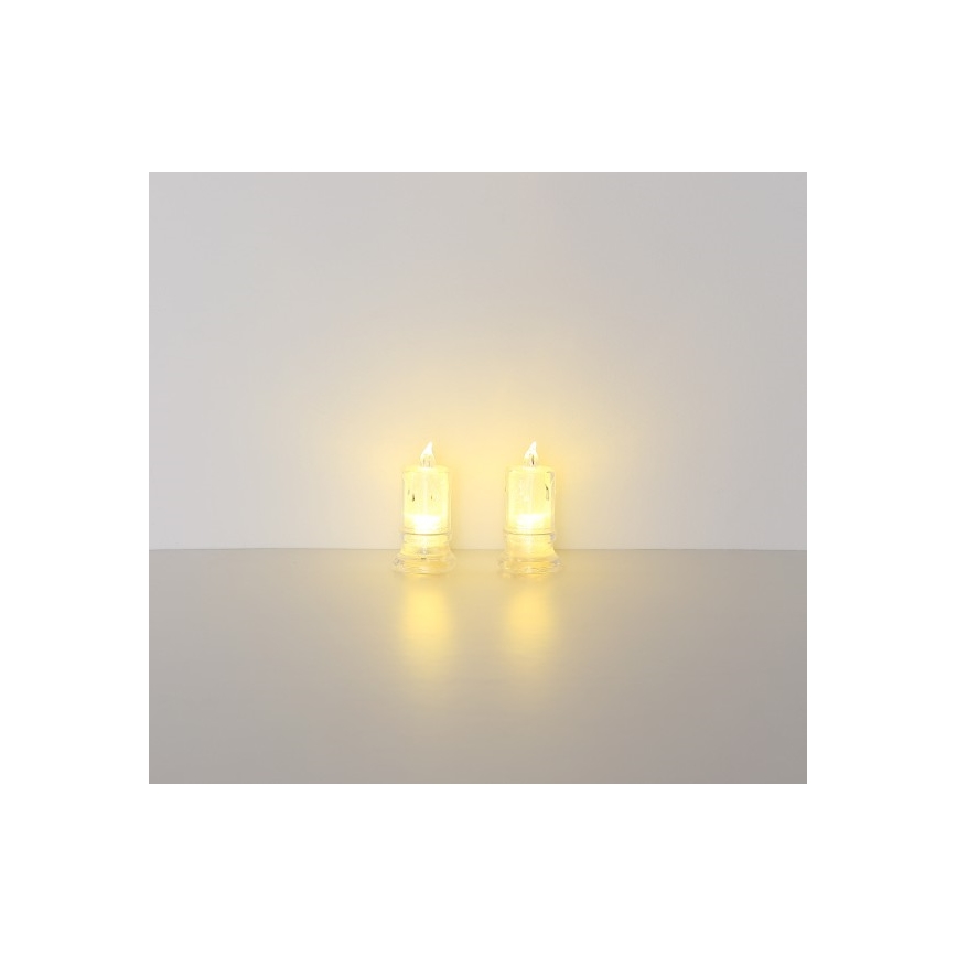 Globo - SET 2x LED-kaars LED/0,25W/3xLR1130
