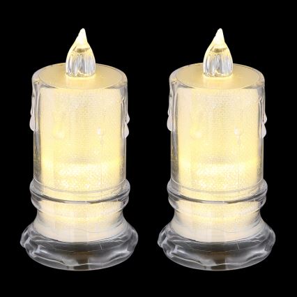 Globo - SET van 2x LED-kaars LED/0,25W/3xLR1130