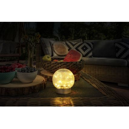 Globo - LED Decoratief oplaadbaar tafellamp 25xLED/0,06W/5V 600 mAh IP44