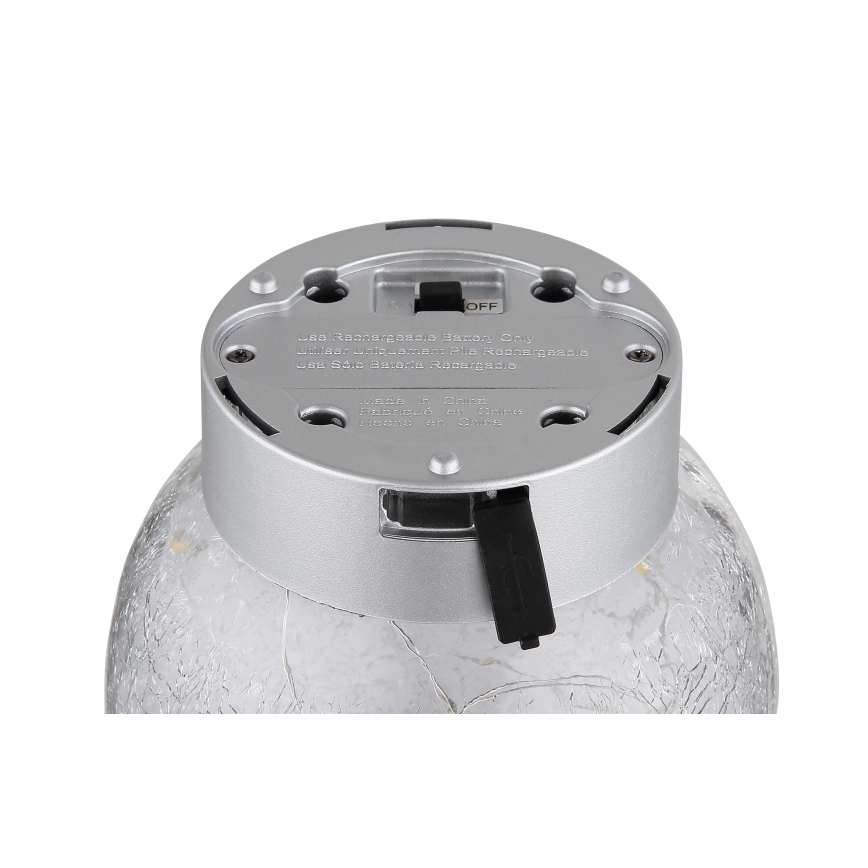 Globo - LED Decoratief oplaadbaar tafellamp 25xLED/0,06W/5V 600 mAh IP44