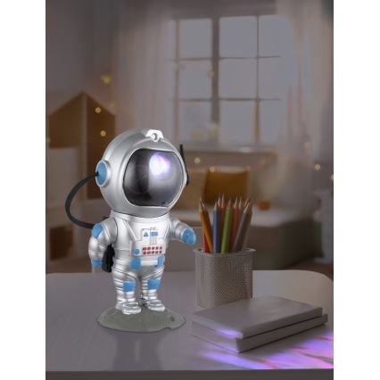 Globo - LED RGB Tafellamp LED/4,5W/5V astronaut zilver
