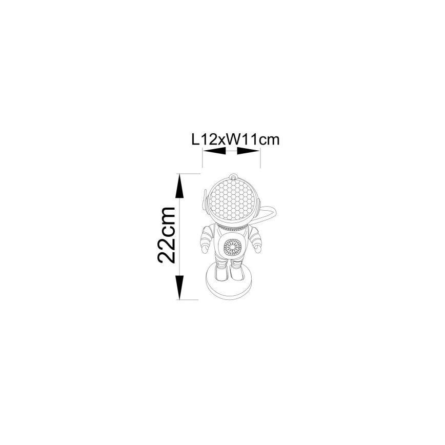 Globo - LED RGB Tafellamp LED/6W/5V astronaut wit