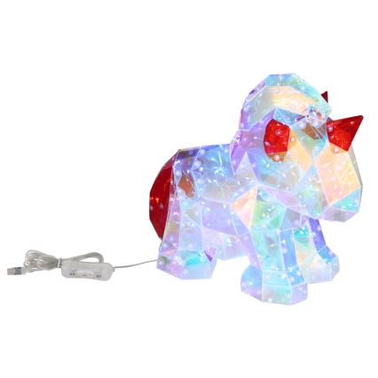 Globo - LED Tafeldecoratie LED/3W/5V USB eenhoorn