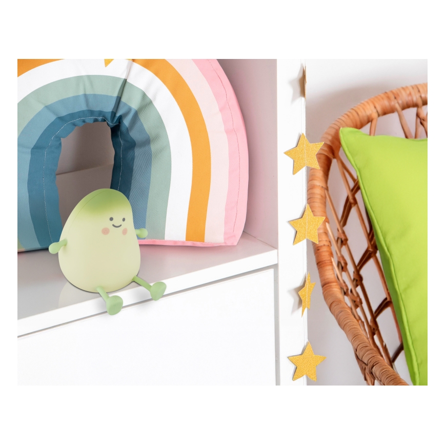 Globo - RGBW LED dimbaar oplaadbaar nachtlampje voor kinderen, LED/2W/5V, 1200 mAh, mango
