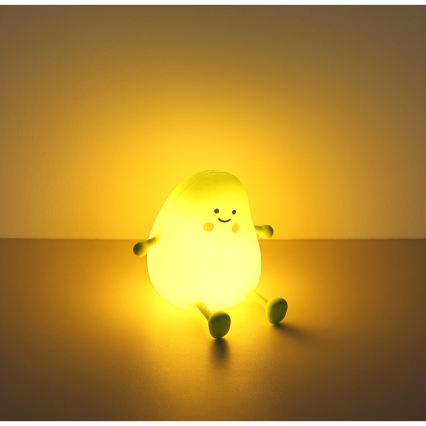 Globo - RGBW LED dimbaar oplaadbaar nachtlampje voor kinderen, LED/2W/5V, 1200 mAh, mango