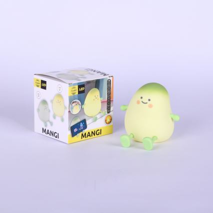 Globo - RGBW LED dimbaar oplaadbaar nachtlampje voor kinderen, LED/2W/5V, 1200 mAh, mango