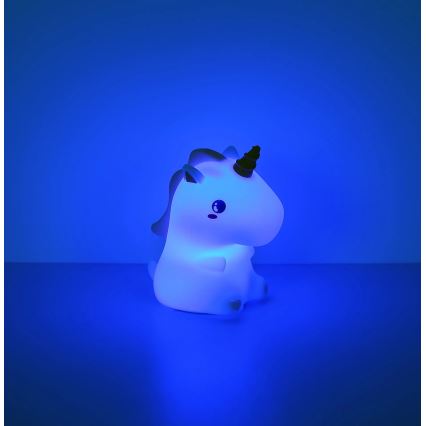 Globo - LED RGBW Dimbaar oplaadbaar nachtlampje voor kinderen LED/1,5W/5V 1200 mAh eenhoorn