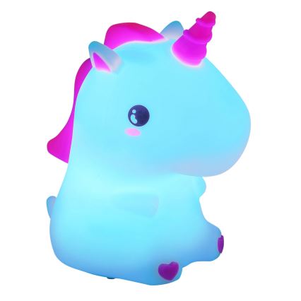 Globo - LED RGBW Dimbaar oplaadbaar nachtlampje voor kinderen LED/1,5W/5V 1200 mAh eenhoorn