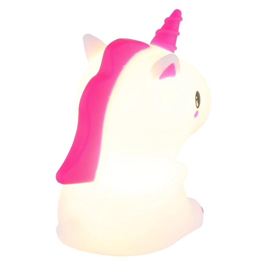Globo - LED RGBW Dimbaar oplaadbaar nachtlampje voor kinderen LED/1,5W/5V 1200 mAh eenhoorn