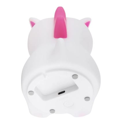 Globo - LED RGBW Dimbaar oplaadbaar nachtlampje voor kinderen LED/1,5W/5V 1200 mAh eenhoorn