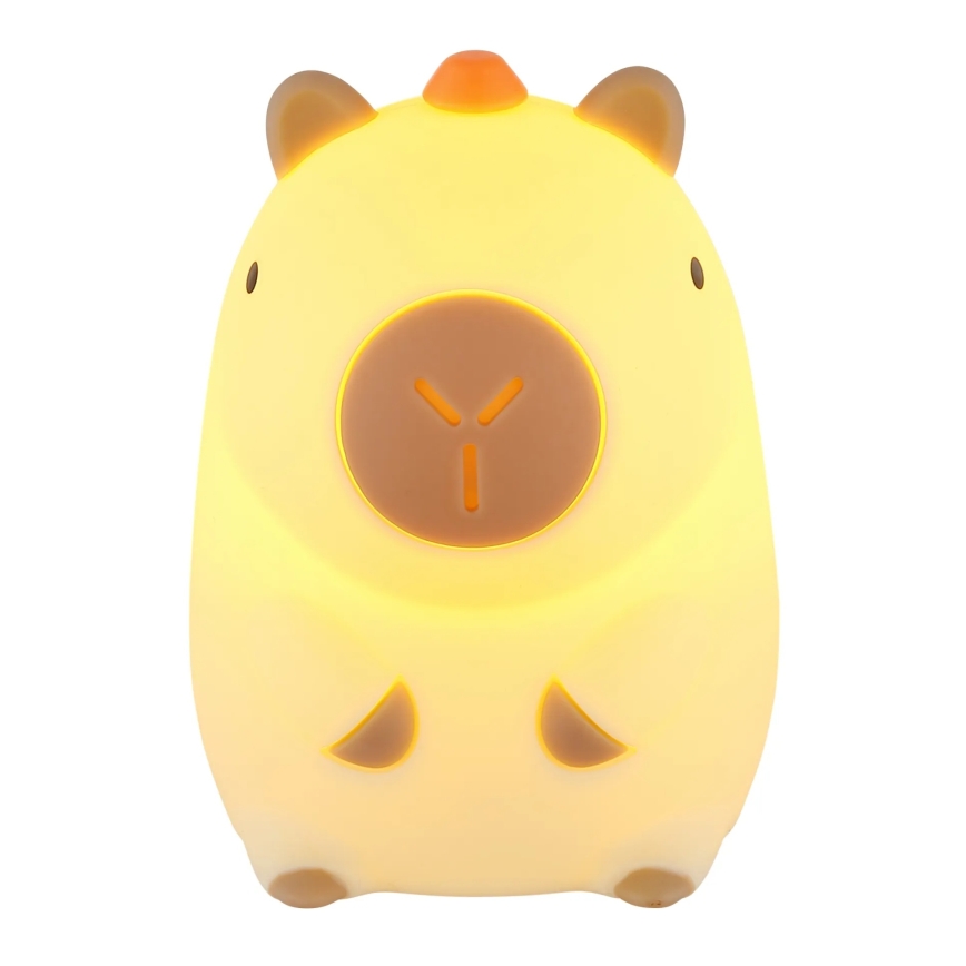 Globo - LED RGBW dimbaar, oplaadbaar nachtlampje voor kinderen LED/1,5W/5V 1200 mAh capibara