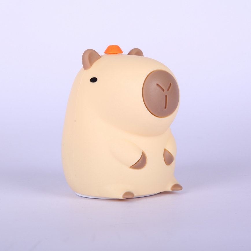 Globo - LED RGBW dimbaar, oplaadbaar nachtlampje voor kinderen LED/1,5W/5V 1200 mAh capibara