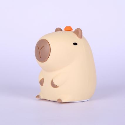 Globo - LED RGBW dimbaar, oplaadbaar nachtlampje voor kinderen LED/1,5W/5V 1200 mAh capibara