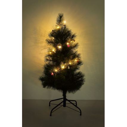 Globo - LED Kerst lichtsnoer 20xLED/2xAA 2,2m warm wit