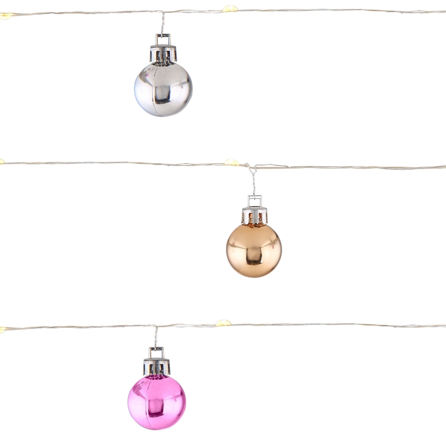 Globo - LED kerstverlichting 20xLED/2xAA 2,2m warm wit