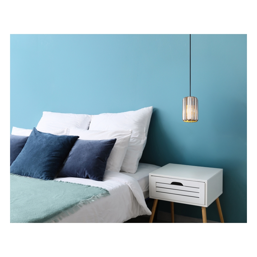 Globo - Hanglamp aan een koord 1xE27/60W/230V diameter 13,5 cm