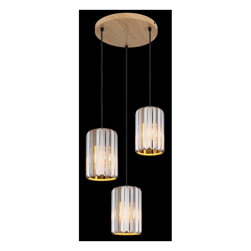 Globo - Hanglamp aan een koord 3xE27/60W/230V diameter 35 cm