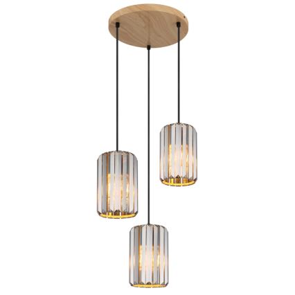 Globo - Hanglamp aan een koord 3xE27/60W/230V diameter 35 cm