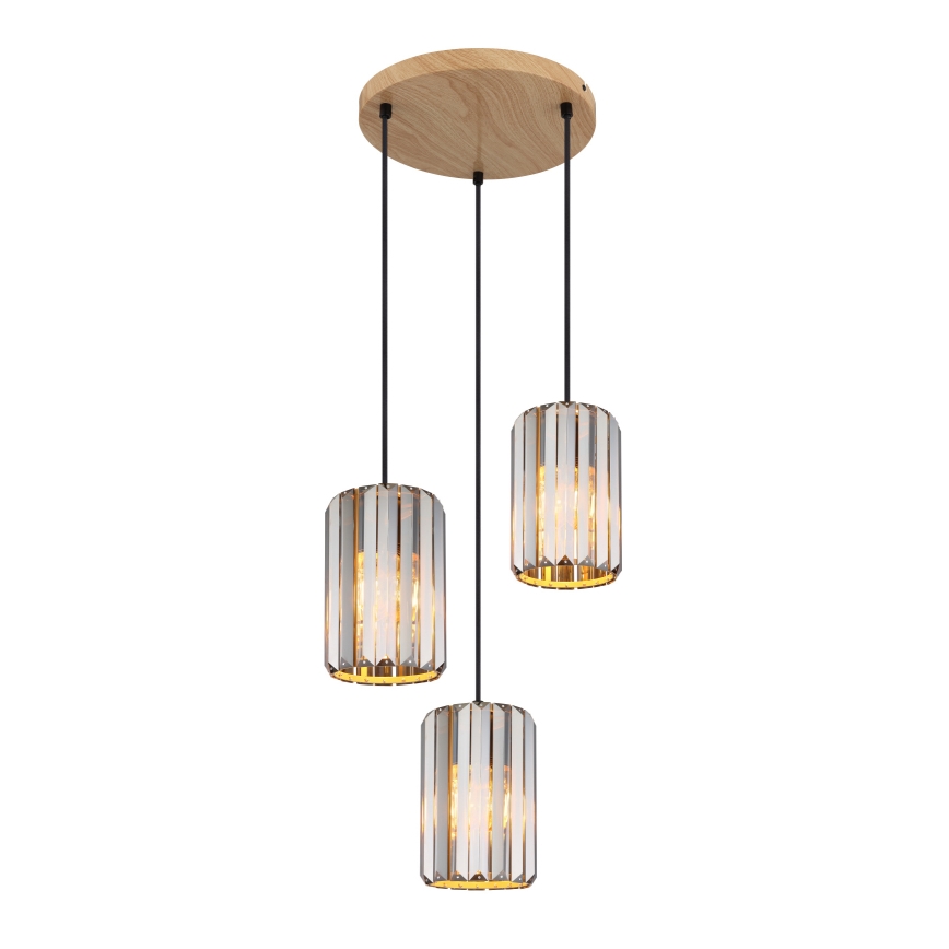 Globo - Hanglamp aan een koord 3xE27/60W/230V diameter 35 cm
