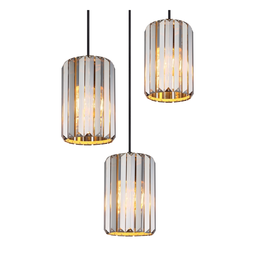 Globo - Hanglamp aan een koord 3xE27/60W/230V diameter 35 cm
