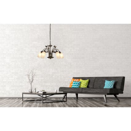 Globo - Hanglamp aan een ketting 5xE14/40W/230V