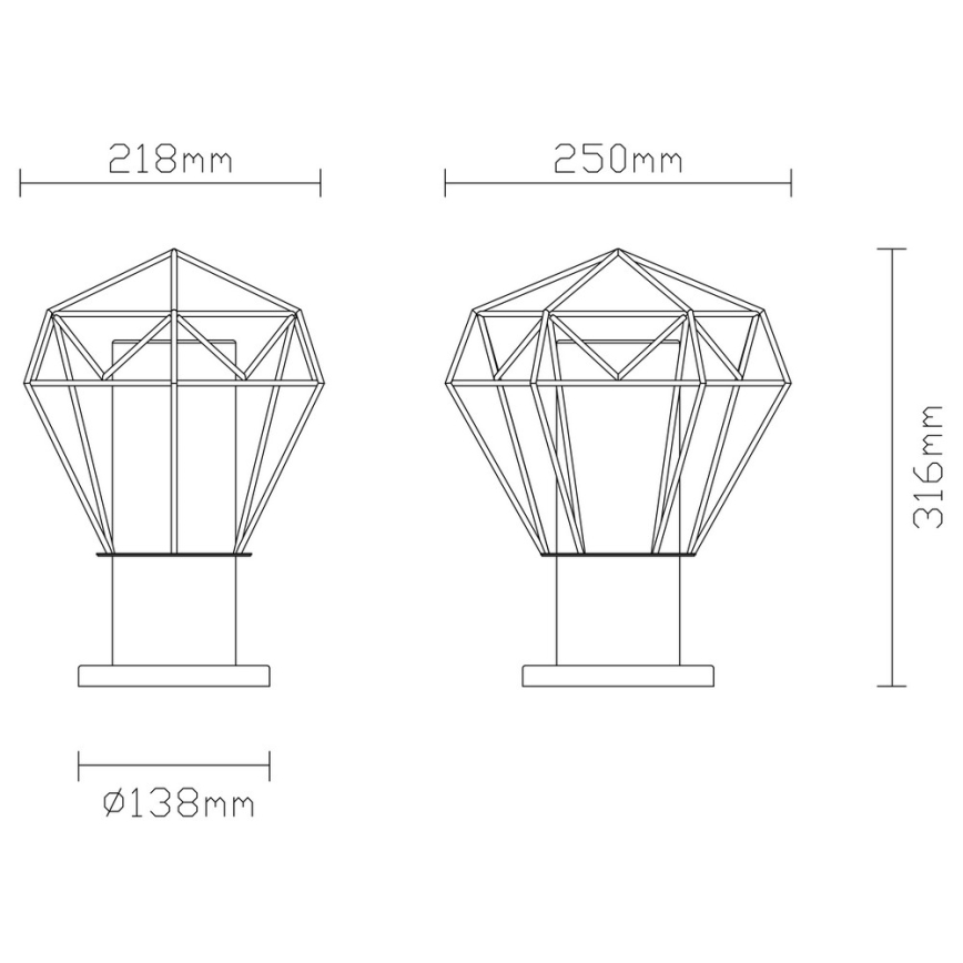 Globo - Buitenlamp 1xE27/15W/230V IP44