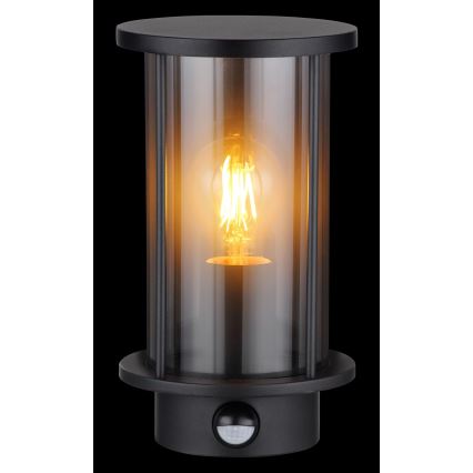 Globo - Wandlamp voor buiten met sensor 1xE27/60W/230V IP54