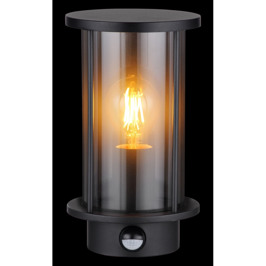Globo - Wandlamp voor buiten met sensor 1xE27/60W/230V IP54
