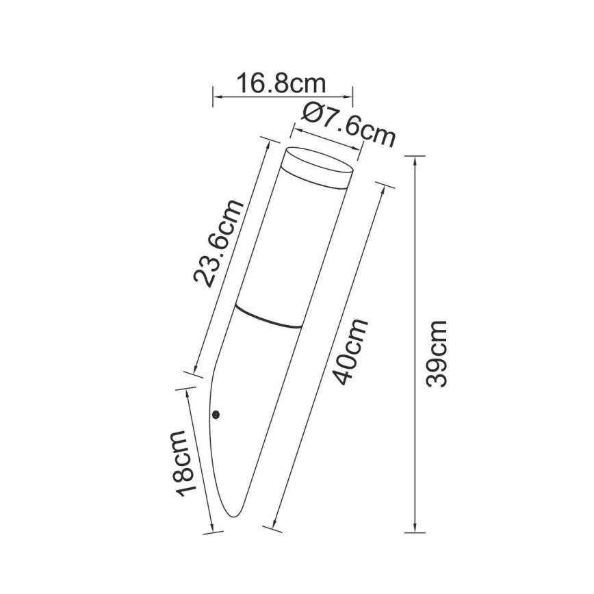 Globo - Wand Lamp voor Buiten 1xE27/60W/230V IP44