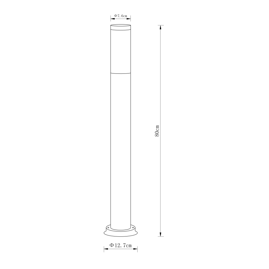 Globo - Buitenlamp 1xE27/60W/230V 80 cm IP44