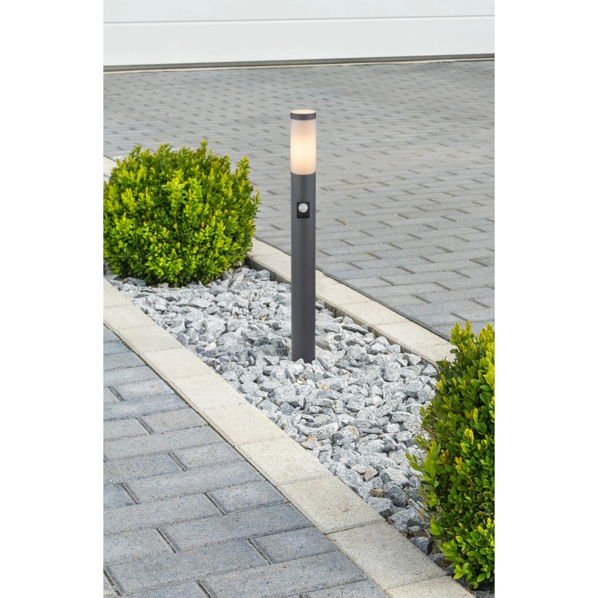 Globo - Sensorlamp voor buiten 1xE27/15W/230V IP44 80 cm antraciet