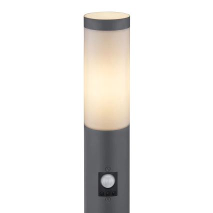 Globo - Sensorlamp voor buiten 1xE27/15W/230V IP44 80 cm antraciet