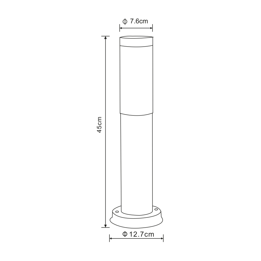 Globo - Buitenlamp 1xE27/23W/230V 45 cm IP44