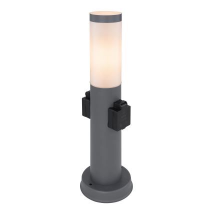 Globo 3158AK - Buitenlamp met 2 stopcontacten BOSTON 1xE27/23W/230V IP44