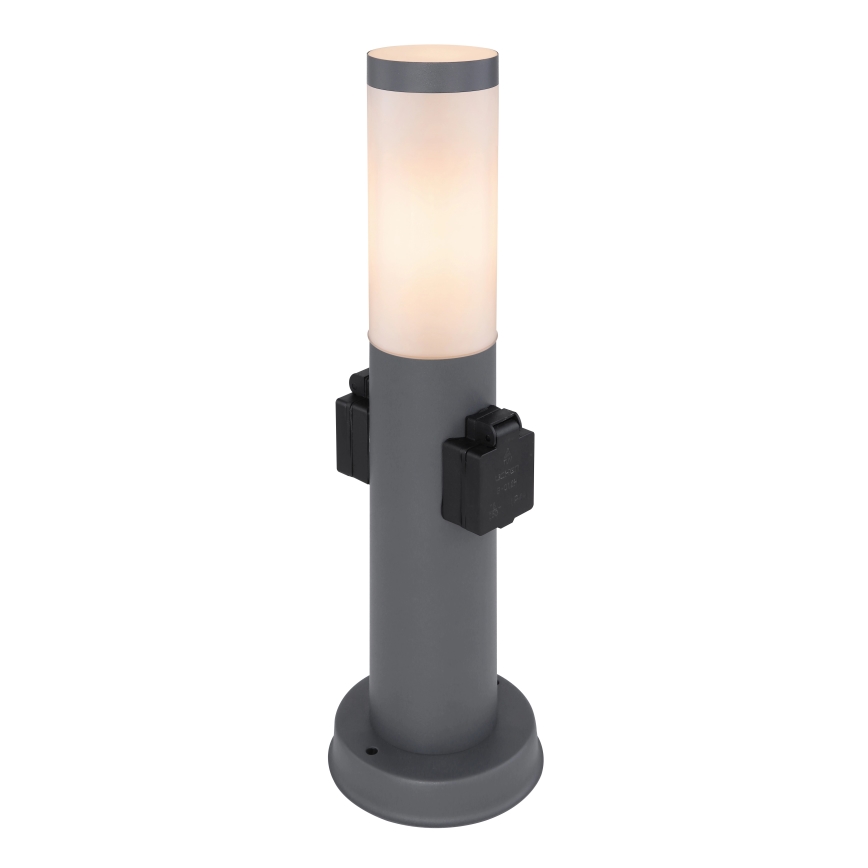Globo 3158AK - Buitenlamp met 2 stopcontacten BOSTON 1xE27/23W/230V IP44