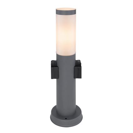 Globo 3158AK - Buitenlamp met 2 stopcontacten BOSTON 1xE27/23W/230V IP44