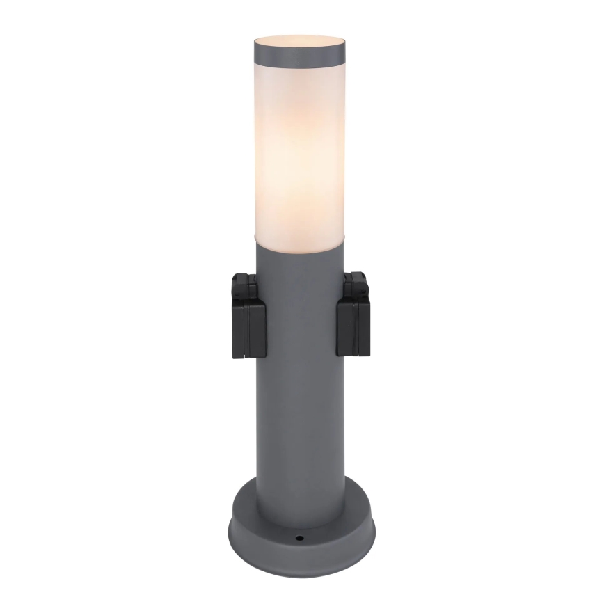 Globo 3158AK - Buitenlamp met 2 stopcontacten BOSTON 1xE27/23W/230V IP44