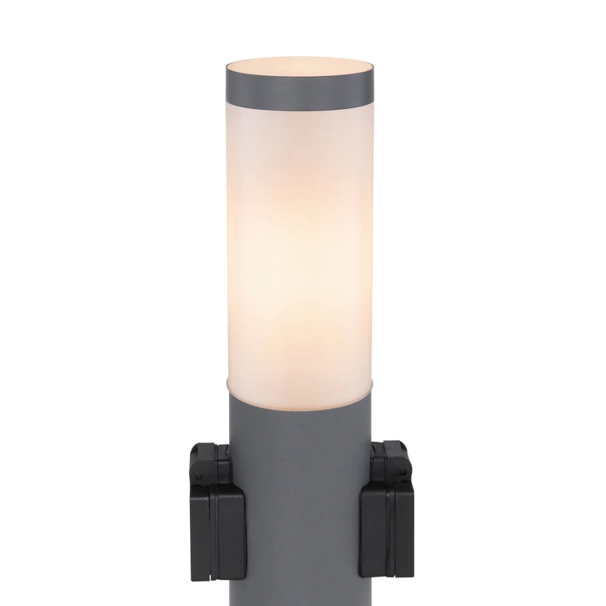 Globo 3158AK - Buitenlamp met 2 stopcontacten BOSTON 1xE27/23W/230V IP44