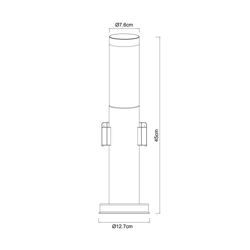 Globo - Buitenlamp met 2 fittingen 1xE27/23W/230V IP44