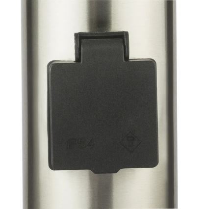 Globo 3159KLED - LED buitenlamp met geïntegreerd stopcontact BOSTON LED/9W/230V IP44 110 cm