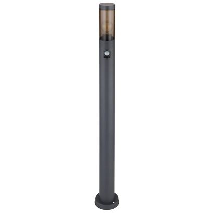 Globo - Sensorlamp voor buiten 1xE27/15W/230V IP44 110 cm zwart